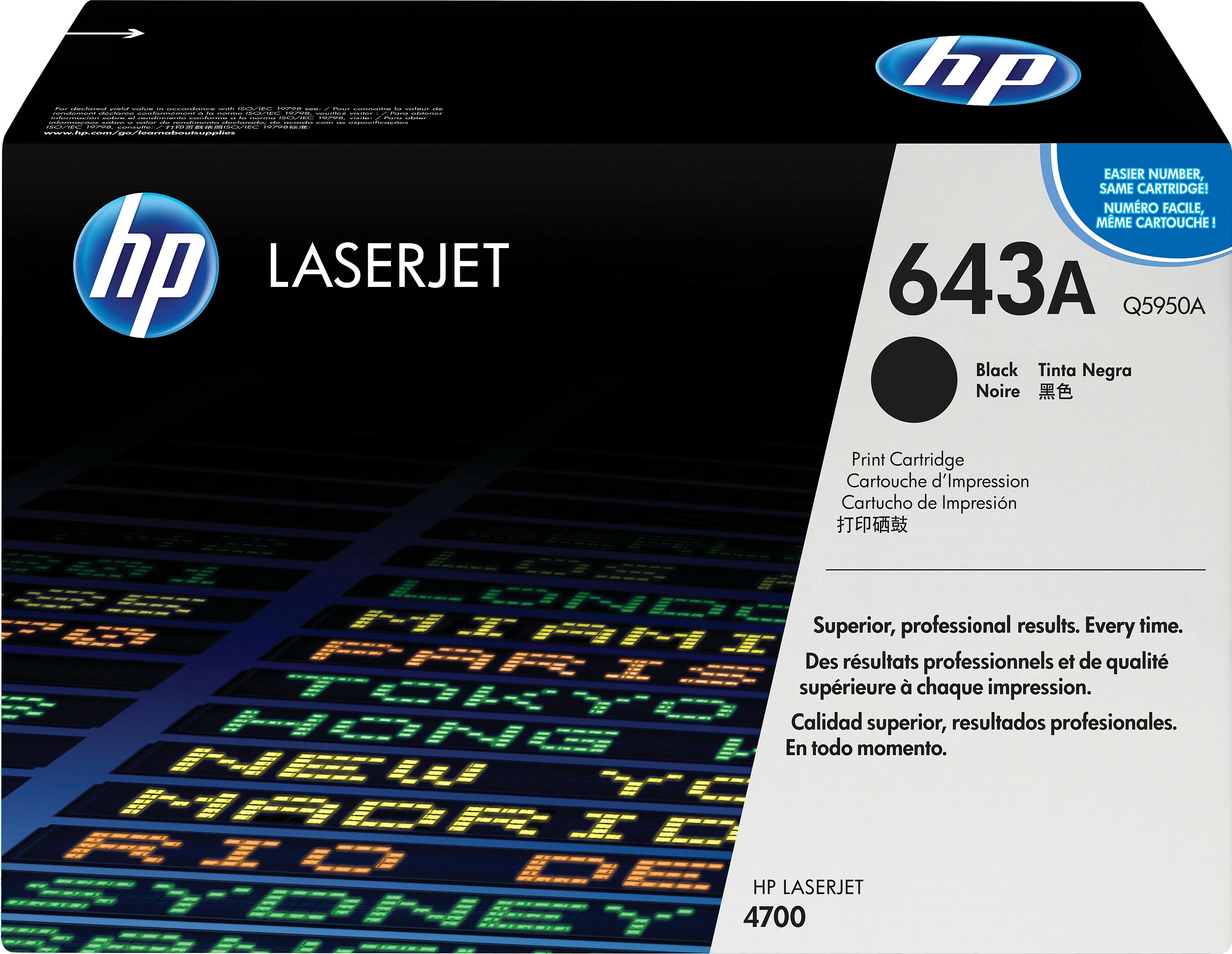 Toner HP 643A (Q5950A) LaserJet, 11000 faqe, i zi