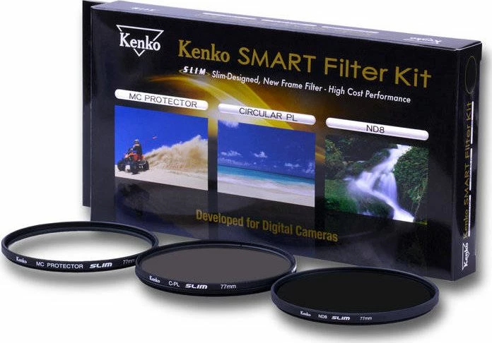 Set filtrash Kenko Smart Filter Kit 52mm (Protector + CPL + ND8), 3 copë
