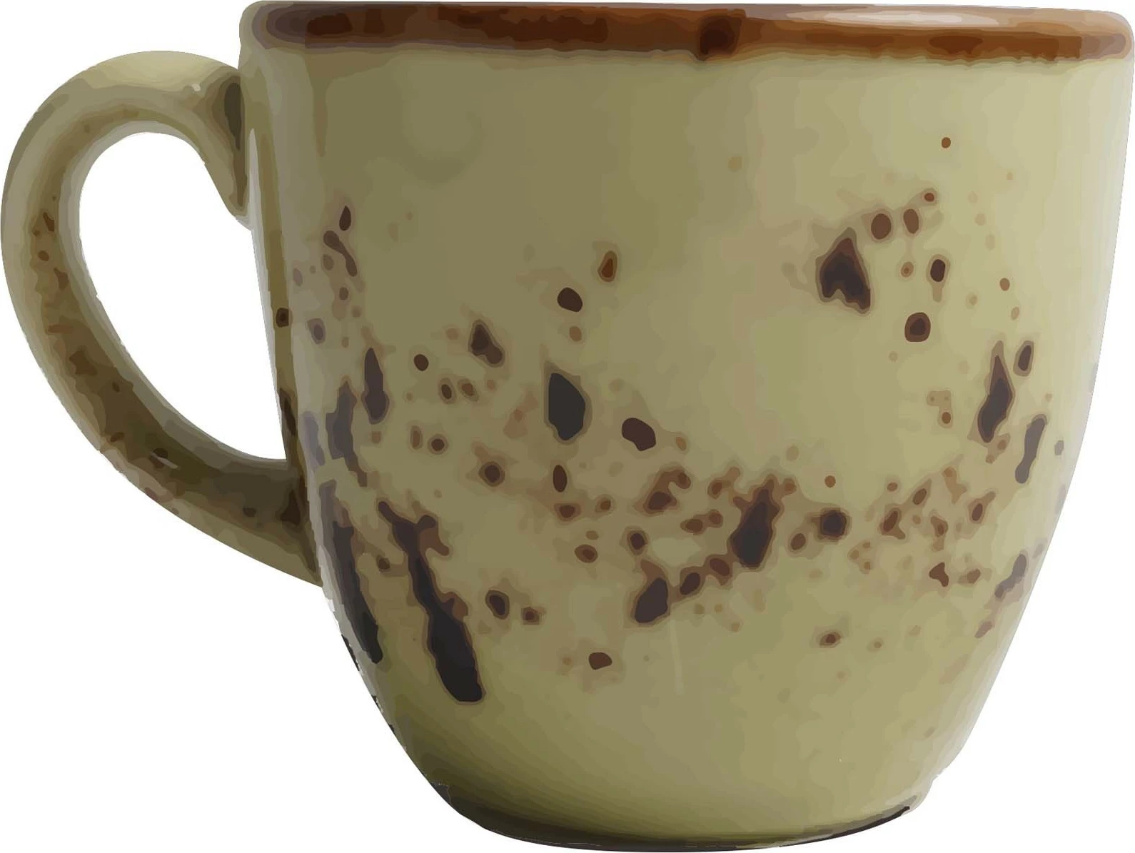 Filxhan espresso Fine Dine Olive 75 ml, porcelan, set 6 copë, jeshile