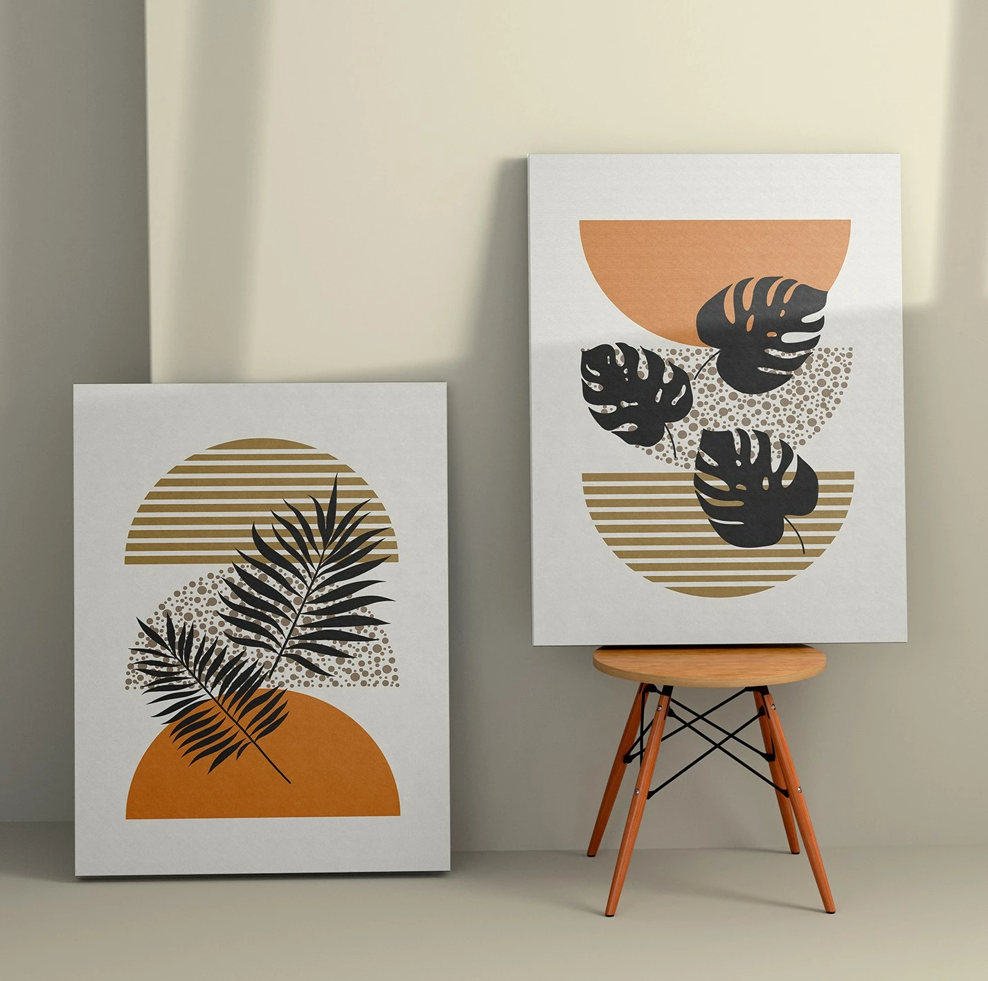 Pikturë dekorative në kanavacë (2 copë), Wallity, 2KNV4253, 50x70cm