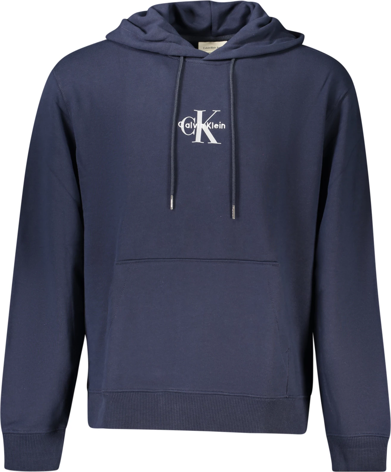 Duks me kapuç CALVIN KLEIN zip-up meshkuj, kaltër [Madhësia: M]