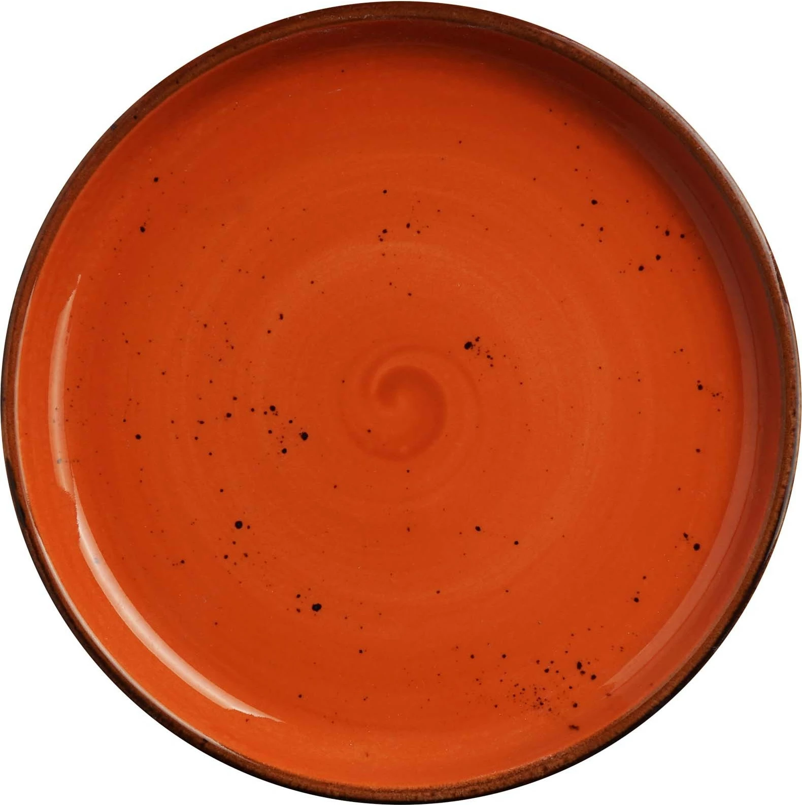 Pjatë me buzë të lartë Fine Dine Dahlia Ø270 mm, portokalli, set 4 copë