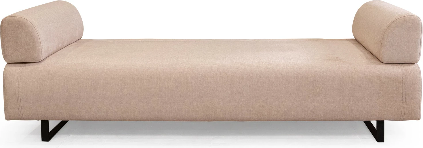 Divan-krevat treshe Infinity me tavolinë anësore, bezhë