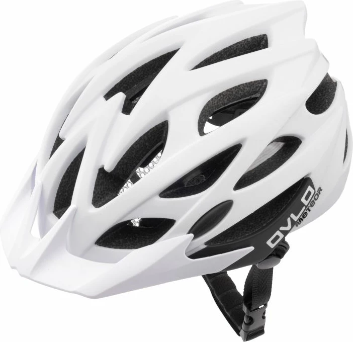 Helmetë biçiklete Meteor, uniseks, të bardhë