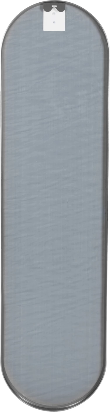 Pasqyrë muri ovale e gjatë, kornizë alumini, ngjyrë argjendi, FH9581.40, 38.5x4x149 cm