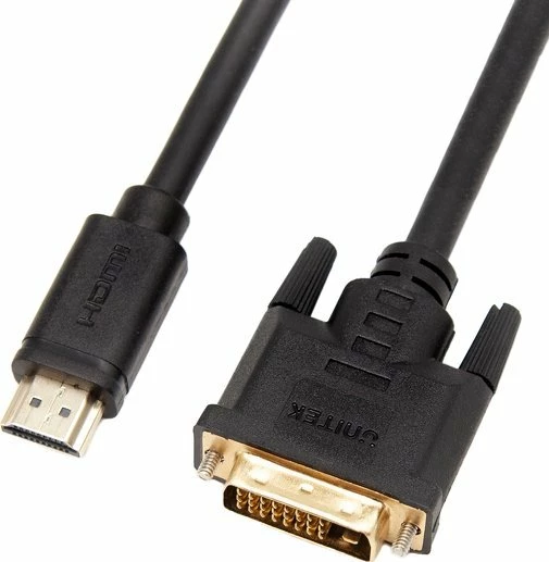 Adapter kabllo Unitek C1271BK-2M HDMI në DVI-D 2 m, i zi