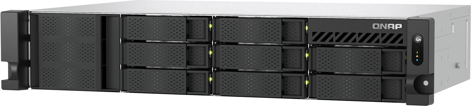 NAS server QNAP TS-855eU-8G, 2U, 8x2.5"/3.5" SATA, Intel Atom C5125, 8GB RAM, 2x2.5GbE, i zi