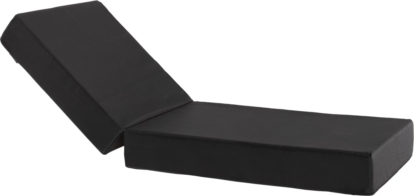 Jastëk për shezlong, tekstilene, ngjyrë e zezë, FH11761.01, 200(120+80)x70x20 cm