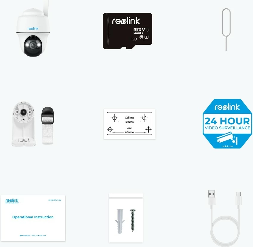 Kamerë sigurie Reolink Go Series G430, 5MP, 4G LTE, e bardhë