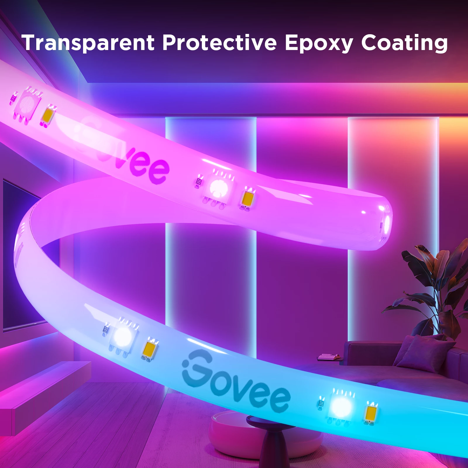 Shirit LED RGBIC Govee Strip Light S 5m, Wi‑Fi