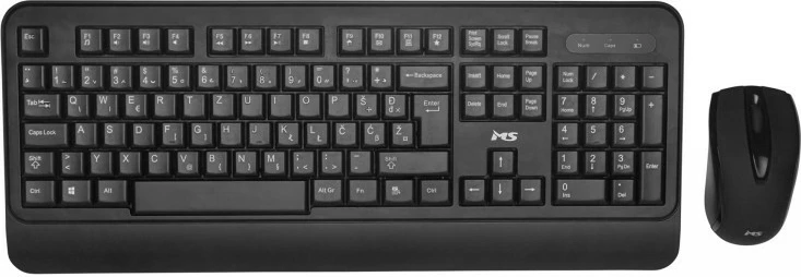 Set tastierë dhe maus wireless MS Alpha M300, USB, i zi