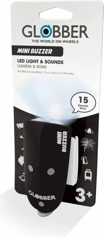 Sirene dhe dritë LED për biçikletë Globber, për fëmijë