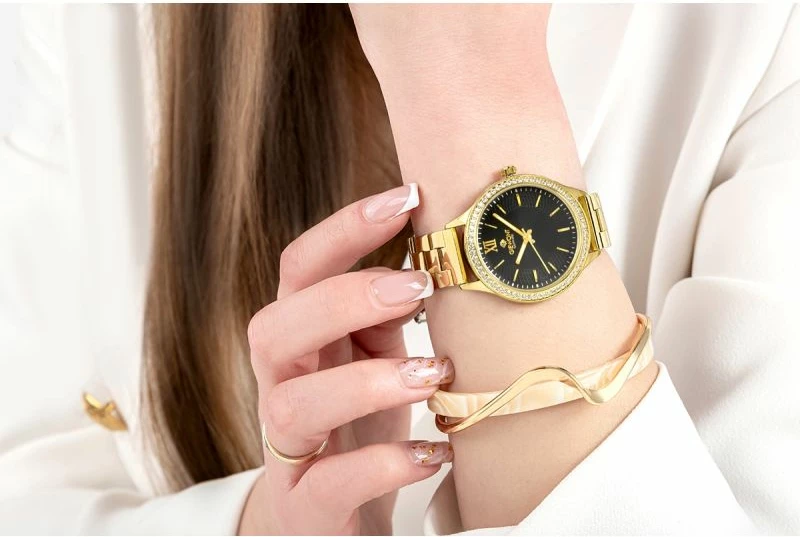 Orë dore femrash Giewont GW1140-B4, gold black, set
