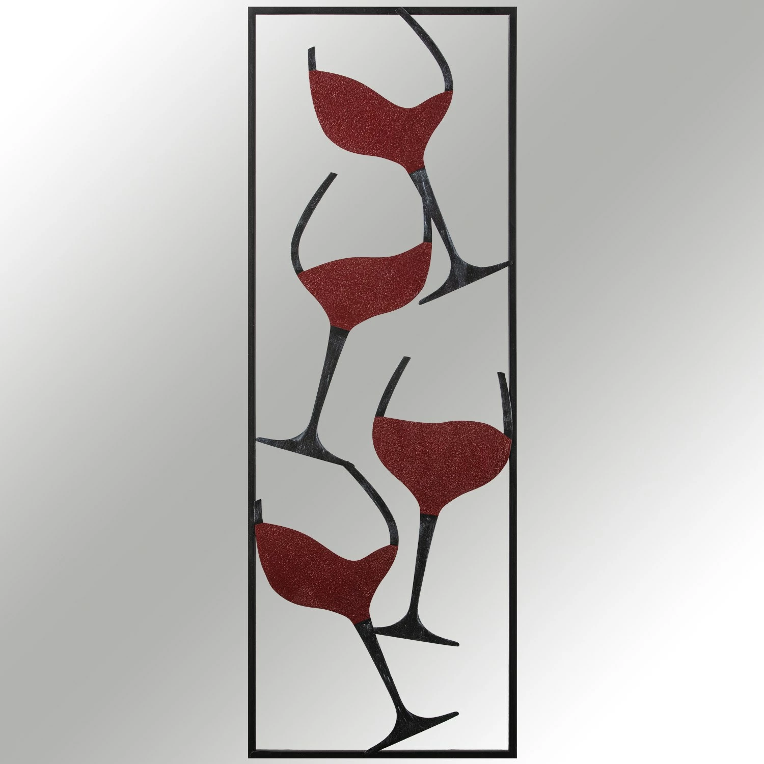 Aksesor dekorativ metalik për mur, Wallity, motiv vere, shumëngjyrësh, 32x5x90cm
