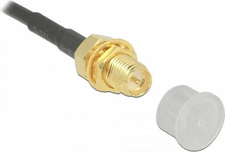 Kapak pluhuri DeLOCK 60163 për konektor SMA plug, 10 copë, transparent