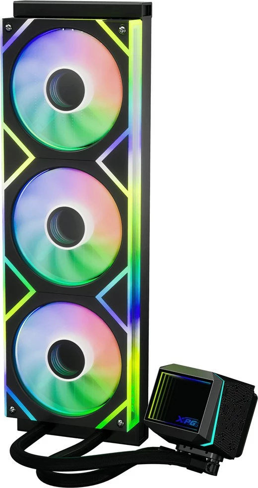 Ftohës me ujë all-in-one XPG LEVANTE II 360, 3 ventilatorë 12 cm, i zi