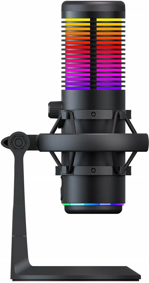Mikrofon Rampage Bemol RGB USB-C/3.5mm, me tripod & shock mount, i zi