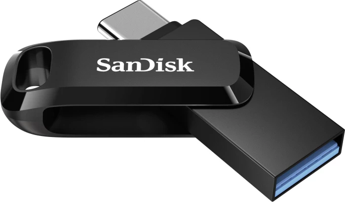 USB memorje SanDisk Ultra Dual Drive Go SDDDC3-064G-G46 64GB USB-C/USB-A USB 3.2 Gen 1 e zezë
