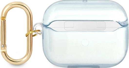 Mbështjellës Guess GUAPHHTSB për AirPods Pro, Strap Collection, kaltër