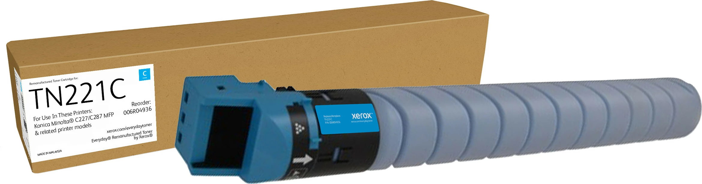 Toner Xerox Everyday A8K3430 kompatibil për Konica Minolta Bizhub C227/C287, 21000 faqe, Cyan