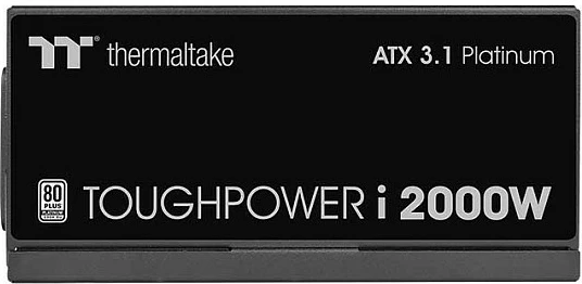 PSU Thermaltake Toughpower i2000W 2000W, 80 PLUS Platinum, ATX 3.1, Fully-Modular, e zezë