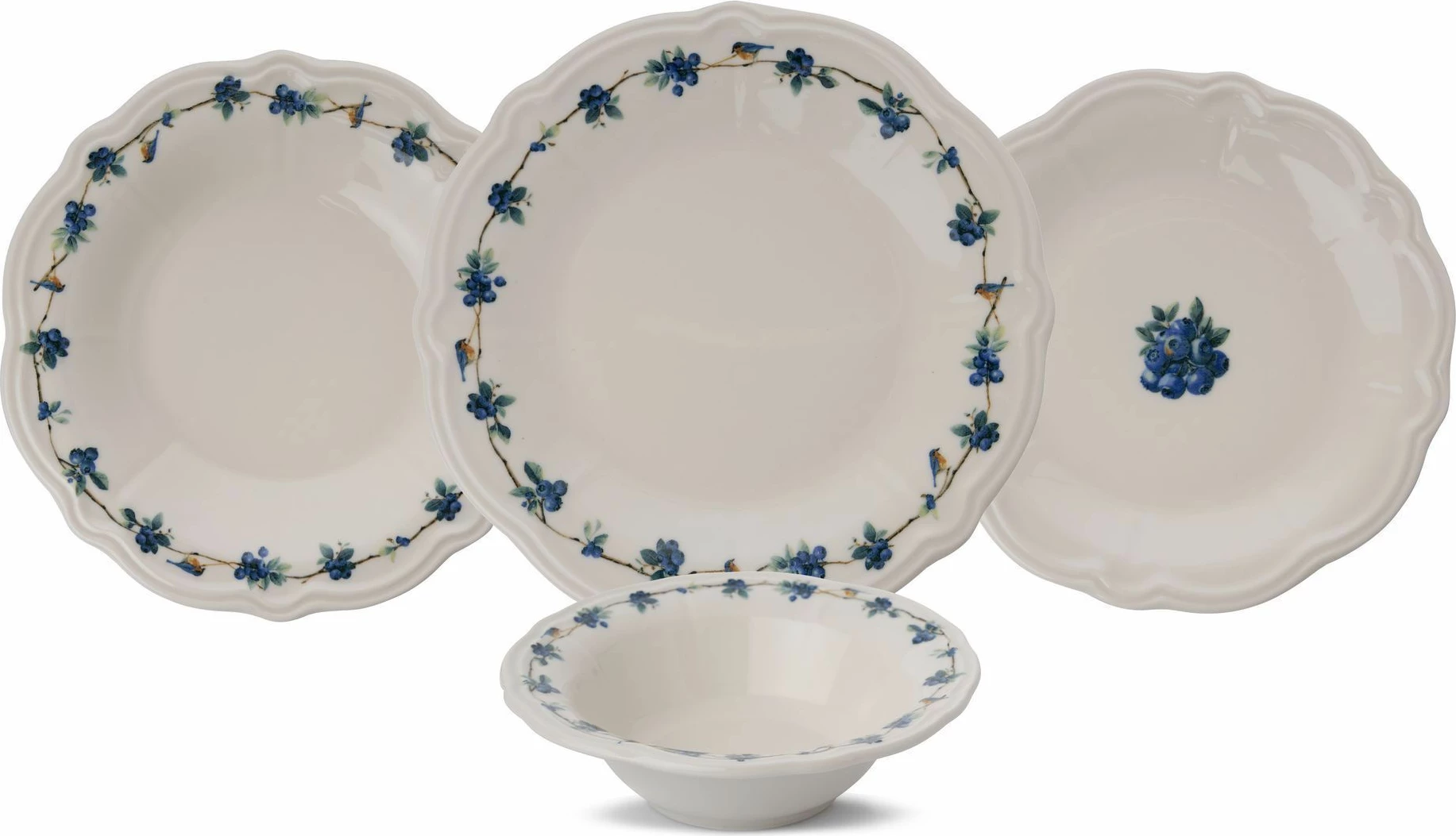 Set enësh për drekë (24 copë), Hermia Concept, Blueberry