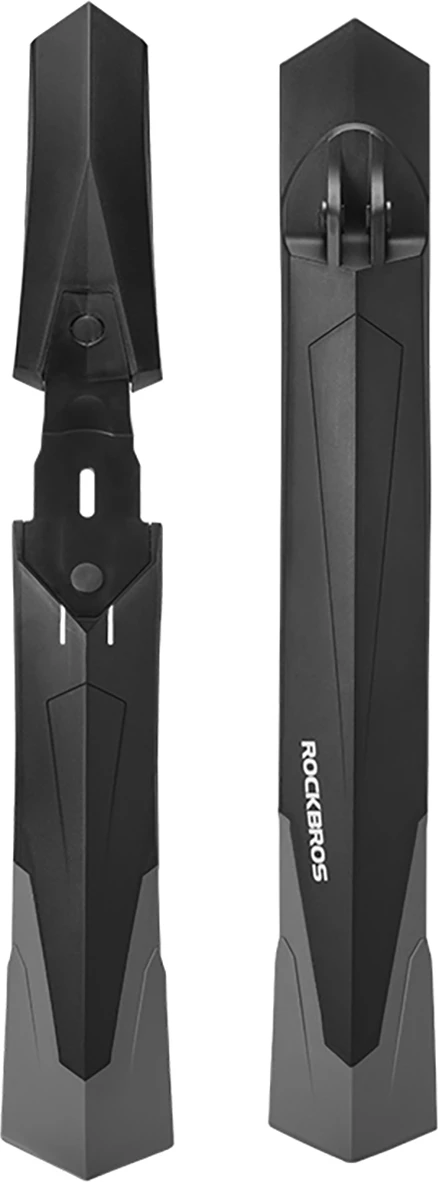 Set mbrojtës balte për biçikletë Rockbros DNB-890, përpara+prapa, set 2 copë, i zi