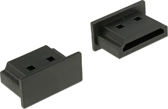 Kapak pluhuri Micro-HDMI DeLOCK 64031, 10 copë, i zi