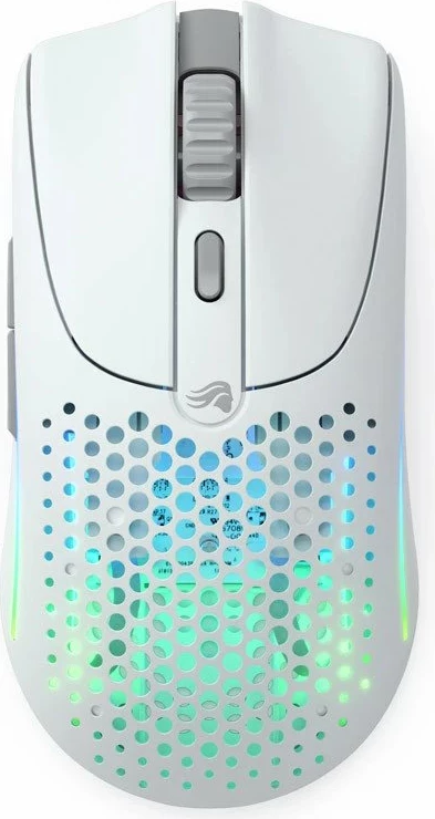 Maus Glorious Model O 2 Wireless GLO-MS-OWV2-MW, 26000 DPI, RGB, Bluetooth/2.4GHz/USB, i bardhë