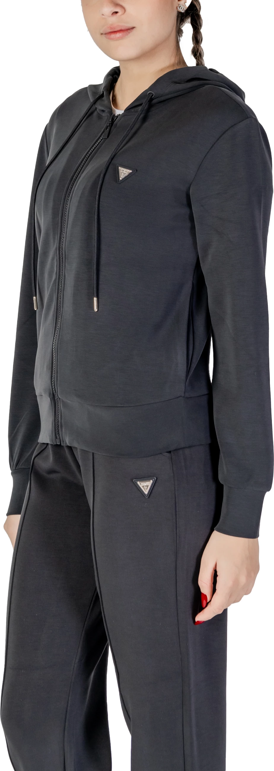 Duks me zinxhir për femra Guess Active OLYMPE Full Zip V4YQ06 KCAY2, i zi [Madhësia: XS]