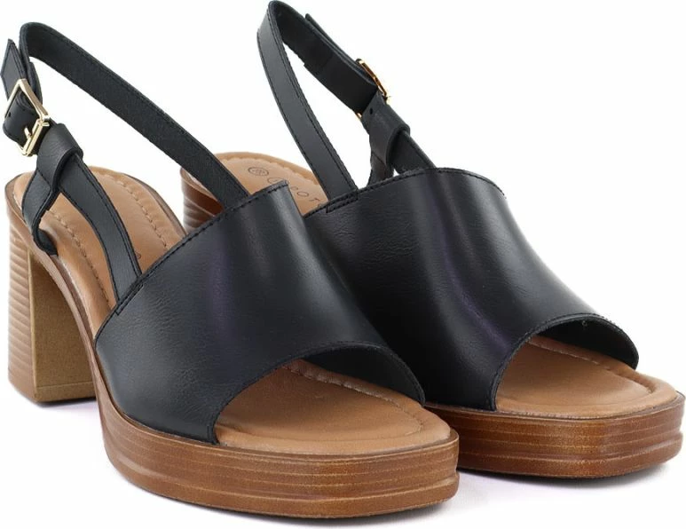 Sandale me take Potocki 54324, të zeza