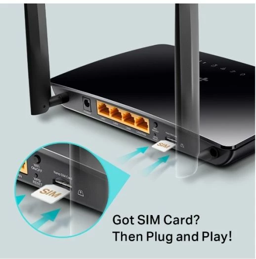 Router 4G LTE TP-LINK Archer MR400 AC1200 Dual Band, Nano SIM, i zi