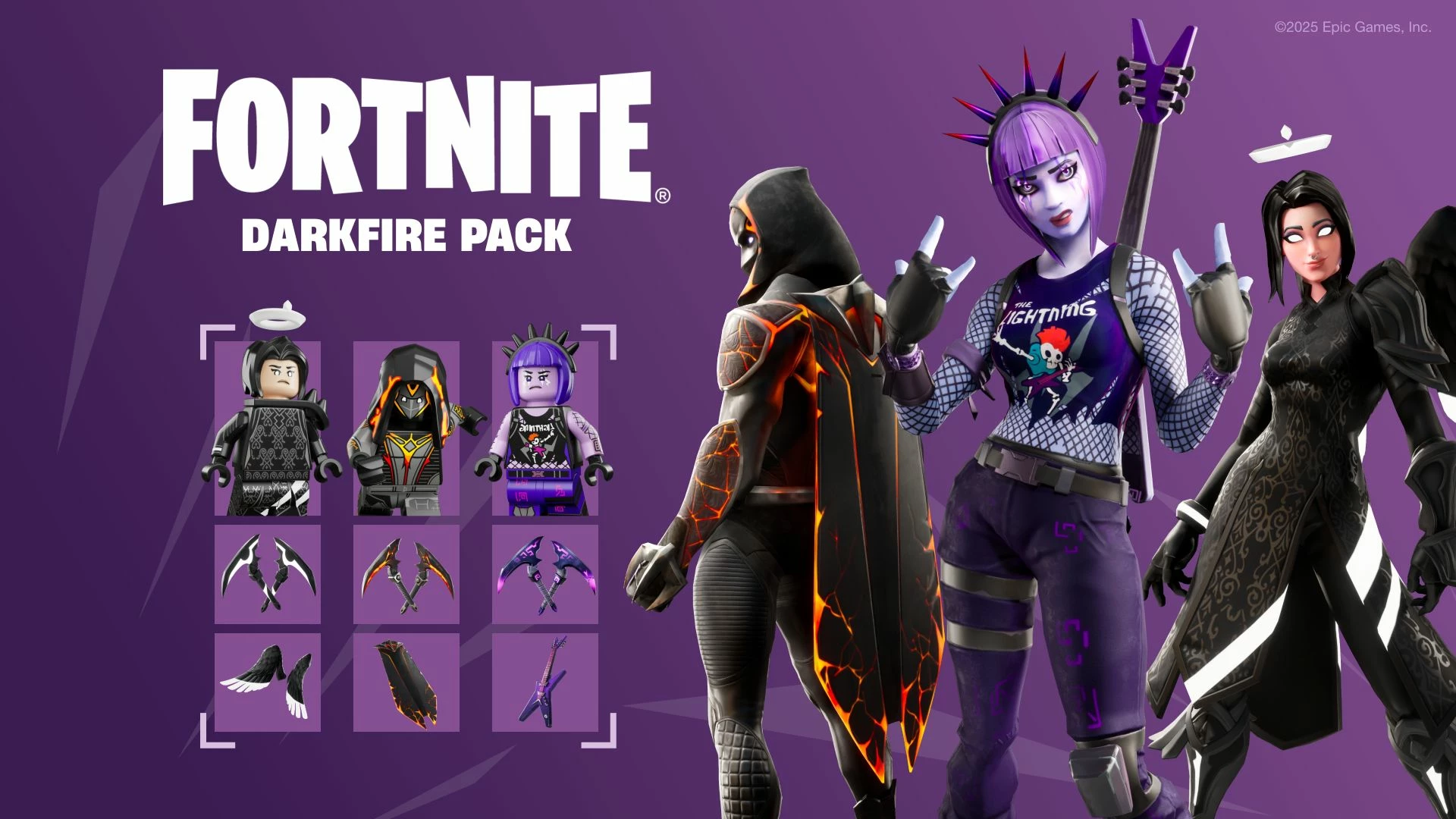 Lojë Nintendo Switch Epic Games Fortnite Darkfire & Ice Bundle, kod digjital, 1,000 V-Bucks + 10+ artikuj kozmetikë