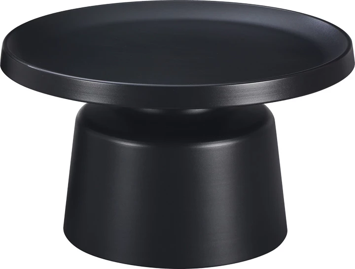 Set tavolina kafeje Ginoze, metal i zi, 2 copë