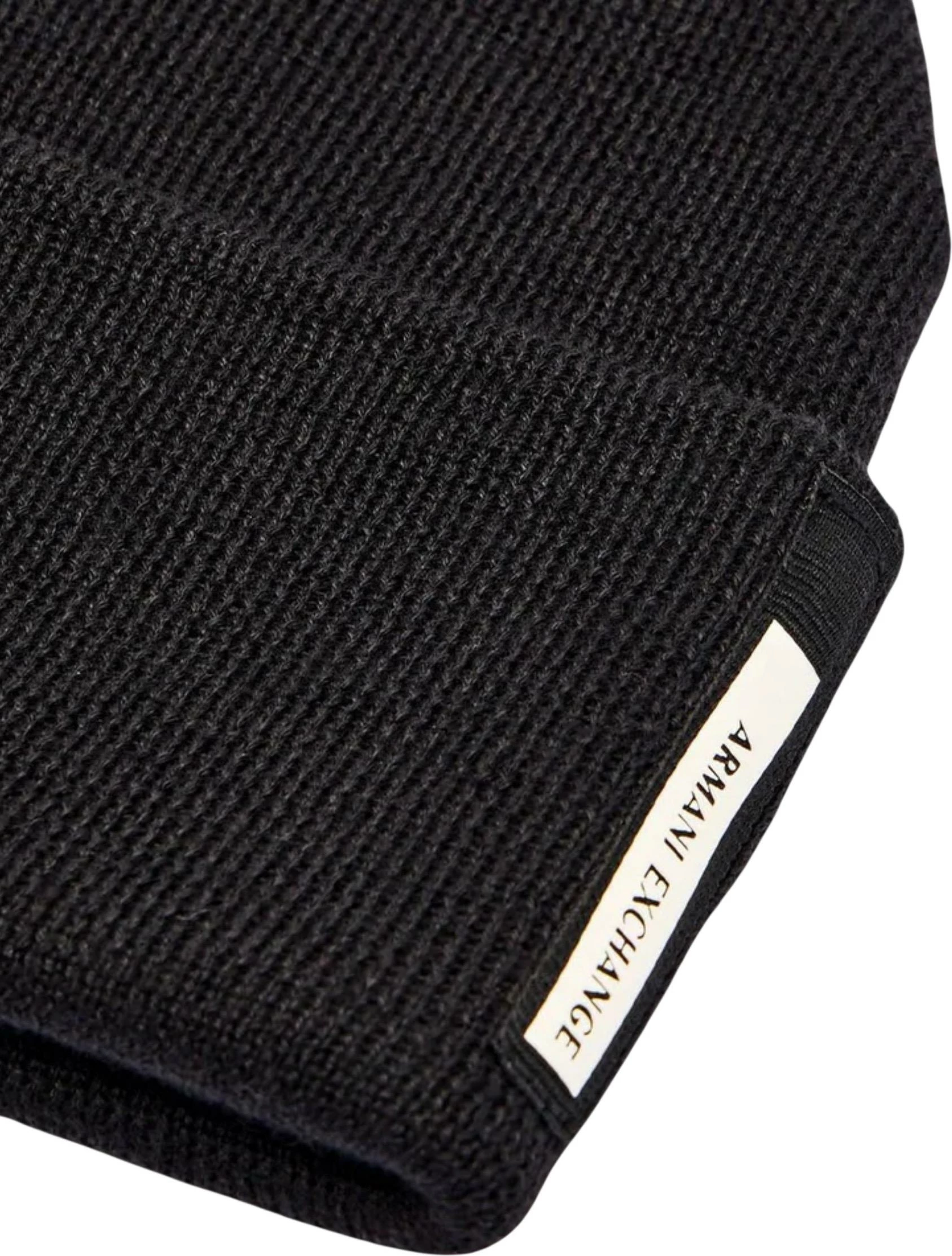 Kapelë beanie për meshkuj Armani Exchange XM001636 AF16950, e zezë