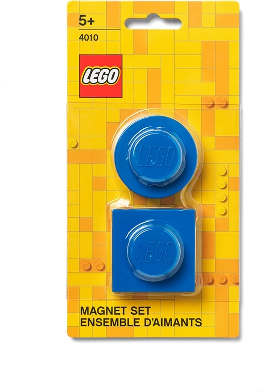 Set magnetësh LEGO, elemente rrethore & katrore 47 mm, blu