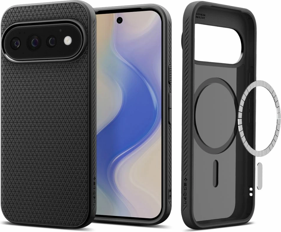 Mbështjellës Spigen Liquid Air Mag për Google Pixel 11 Pro, MagSafe, TPU, Matte Black, 1 copë