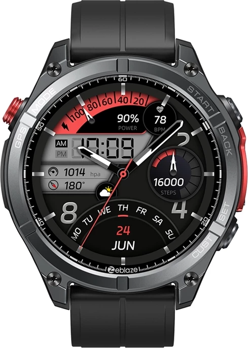 Smartwatch Zeblaze Stratos 4, 1.43" AMOLED, 500 mAh, i zi