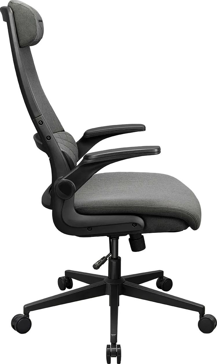 Karrige gaming/zyre Cougar Stryder, pëlhurë, ergonomike, 120 kg, gri/zezë