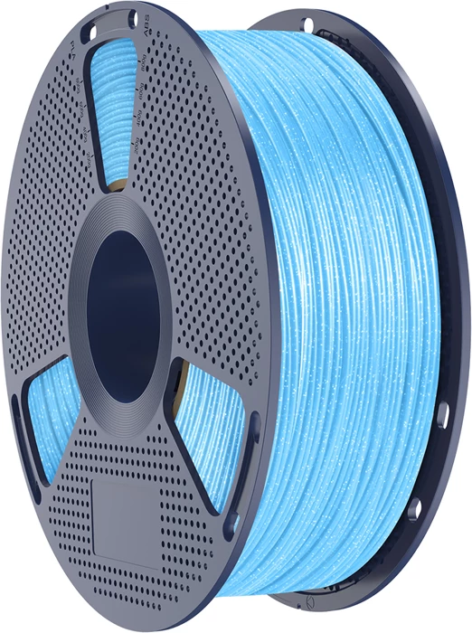 Filament 3D printing Sunlu PLA Twinkling Blu 1.75 mm 1 kg, blu me shkëlqim