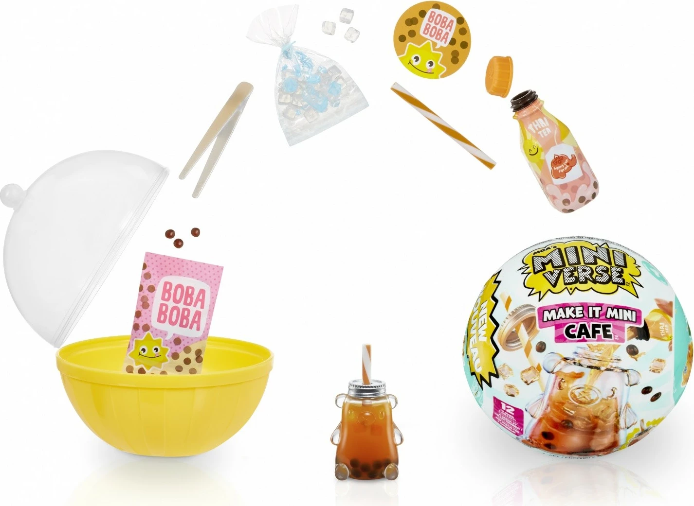 Set figurina MGA Miniverse Make It Mini Foods: Cafe, plastikë, 1 copë