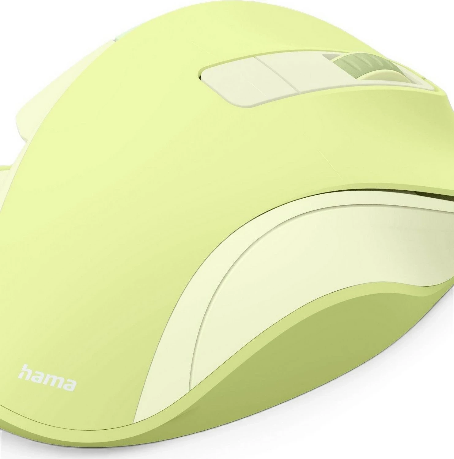 Maus Hama WM-500 ergonomik, wireless, 6 butona, e gjelbër