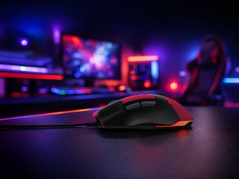 Maus gaming Tracer GameZone Spectra, RGB, 7200 DPI, USB, i kuq