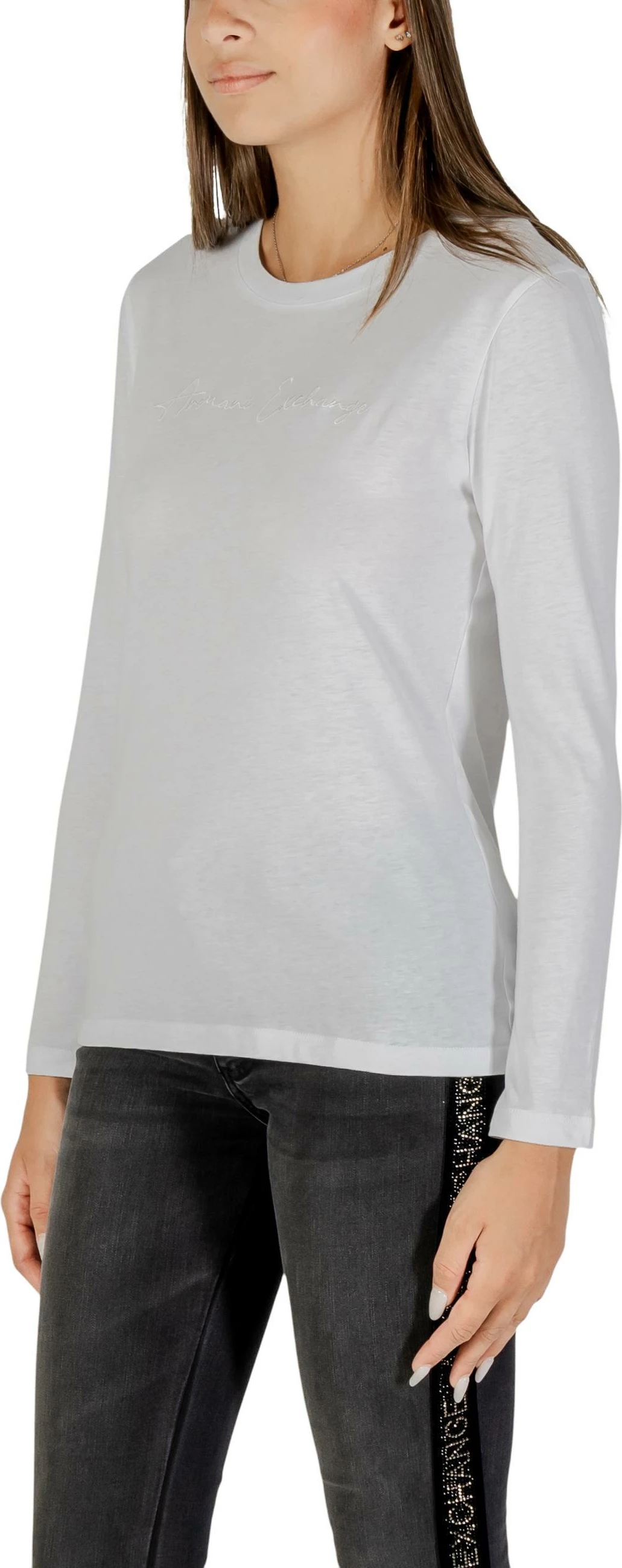 Maicë me mëngë të gjata për femra Armani Exchange XW001456 AF10356, e bardhë [Madhësia: M]