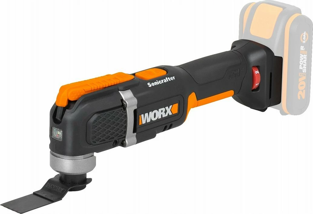 Mjet multifunksional Worx WX696.9 20V, pa bateri/pa karikues, i zi/portokalli
