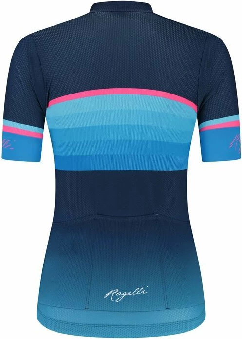 Fanellë sportive për femra Rogelli, kaltër-rozë