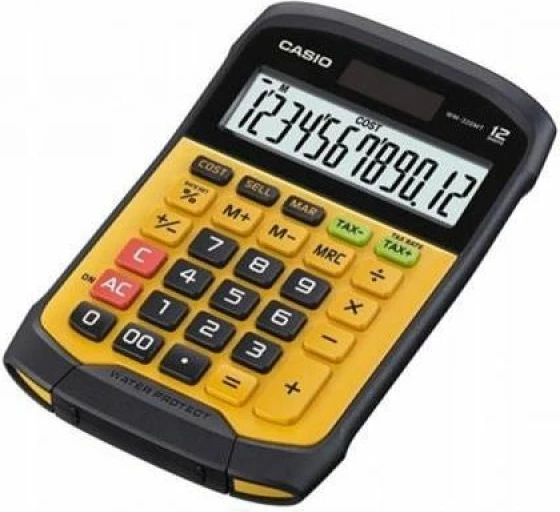 kalkulator zyre Casio WM-320MT-S, i zi/verdhë