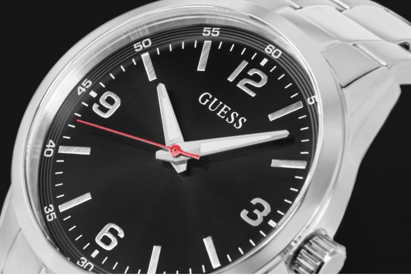 Orë dore për meshkuj Guess Easton GW0965G1, argjendtë