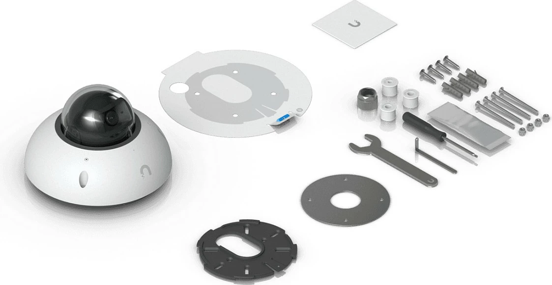 Kamerë sigurie IP Ubiquiti G6 Dome, 4K 8MP, PoE, IP66 IK10, e bardhë