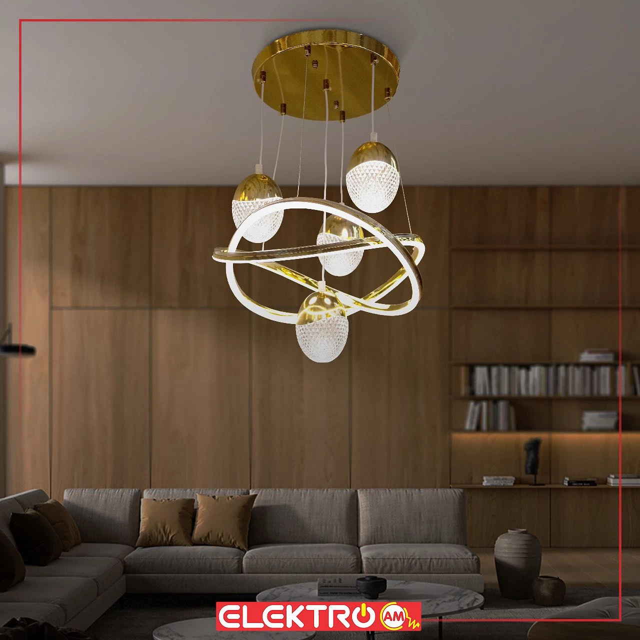 Abazhure LED i varur 8558-4 GD